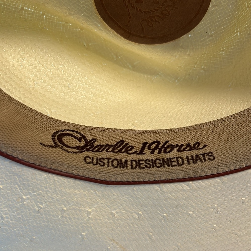 Charlie 1 Horse Old Apache 3 3/4" Brim Cowboy Western Hat
Woven Straw Pink Band - Picture 5 of 7